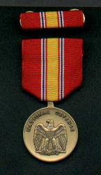 US National Defense Service medal with ribbon bar